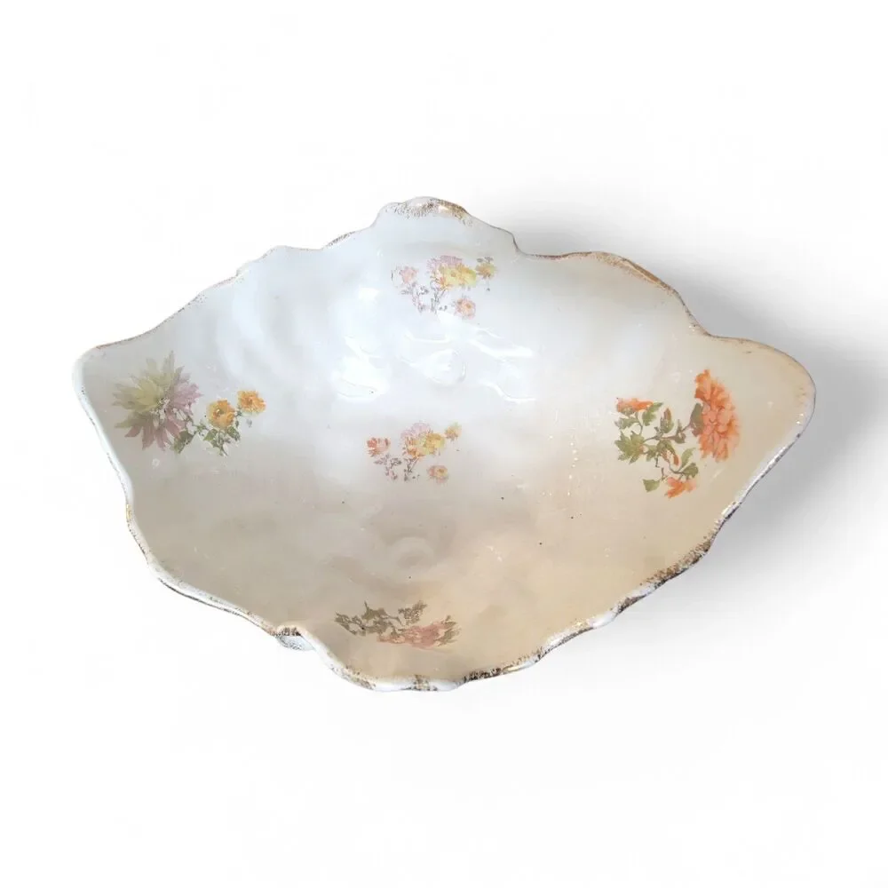 Antique Ohio China Company Limoges Porcelain Serving Dish Centerpiece Vintage - Picture 5 of 11